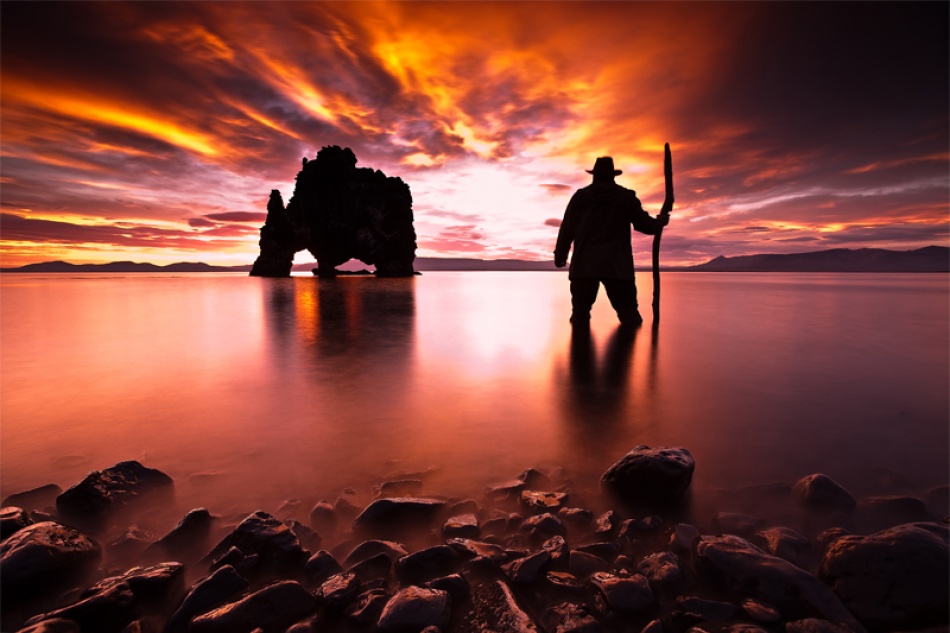 backlight for beautiful sea space photography