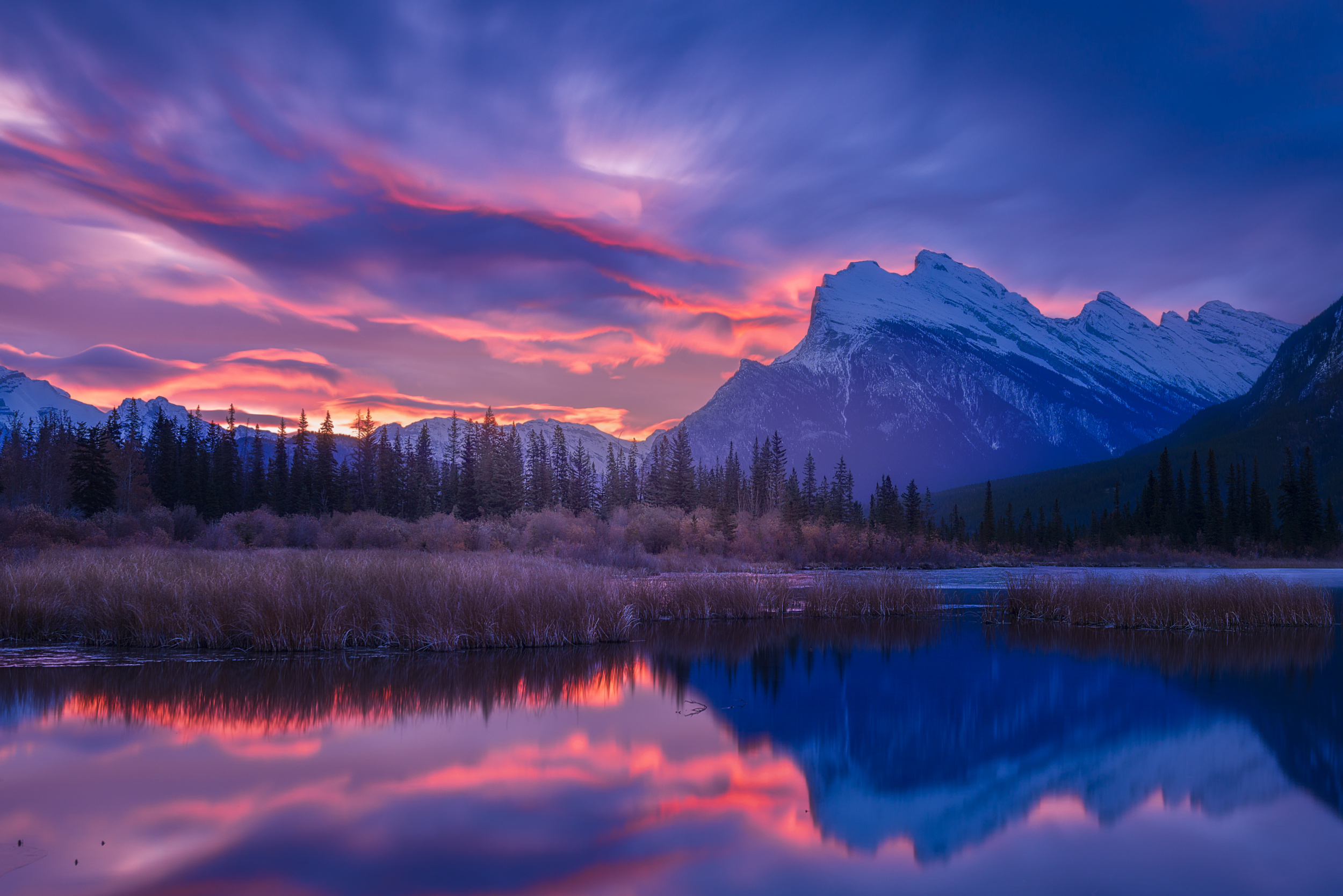 Vermilion Lakes sunset by Fernando Molina