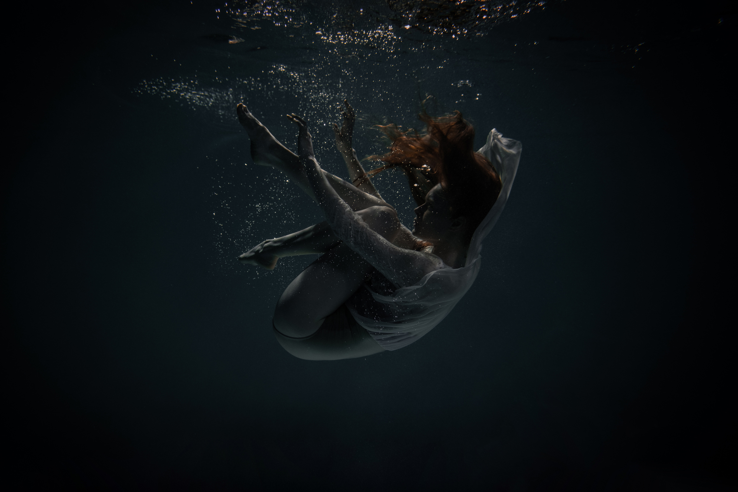 Girl Falling Into Water