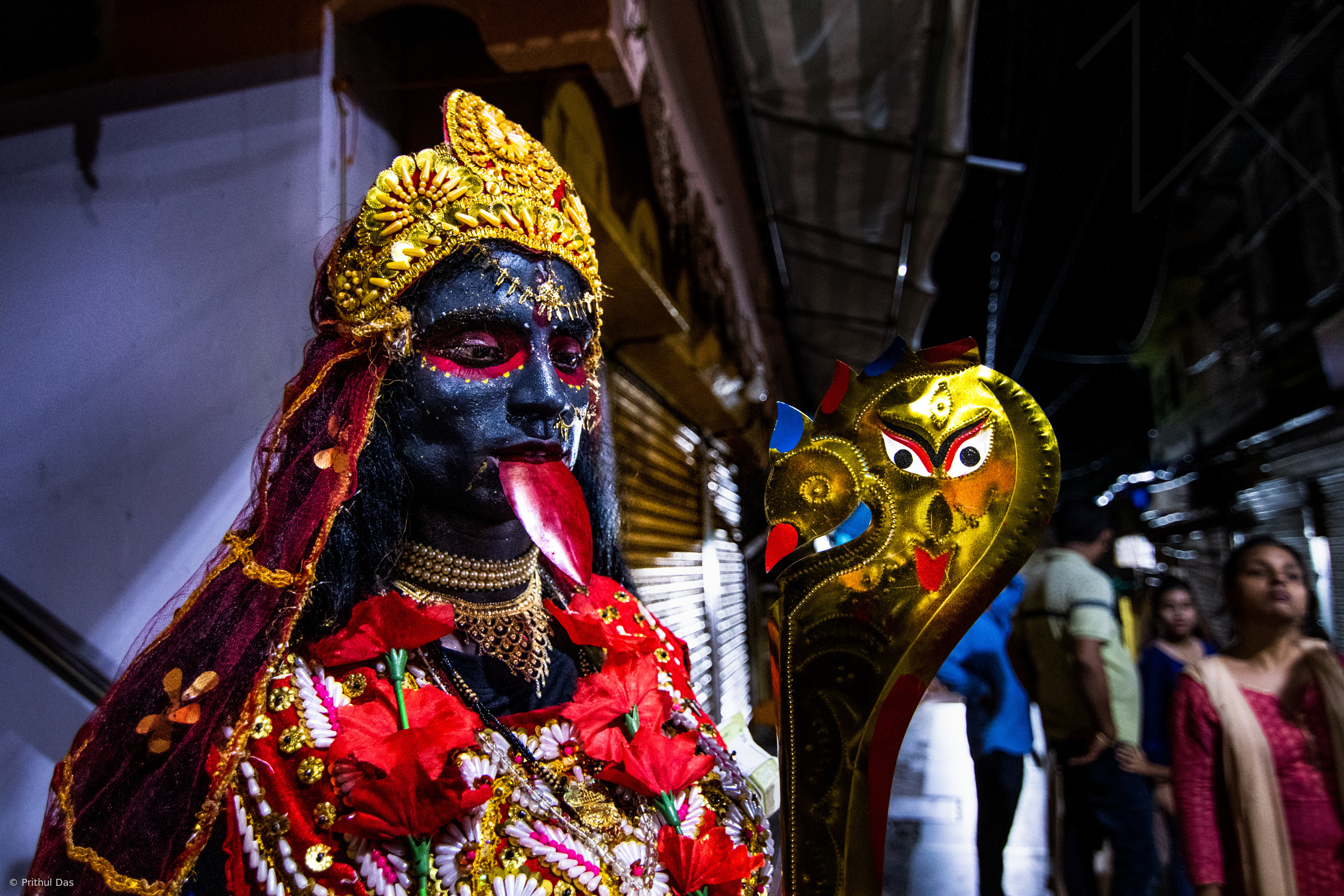 Devotee as Kali Mata by Prithul Das