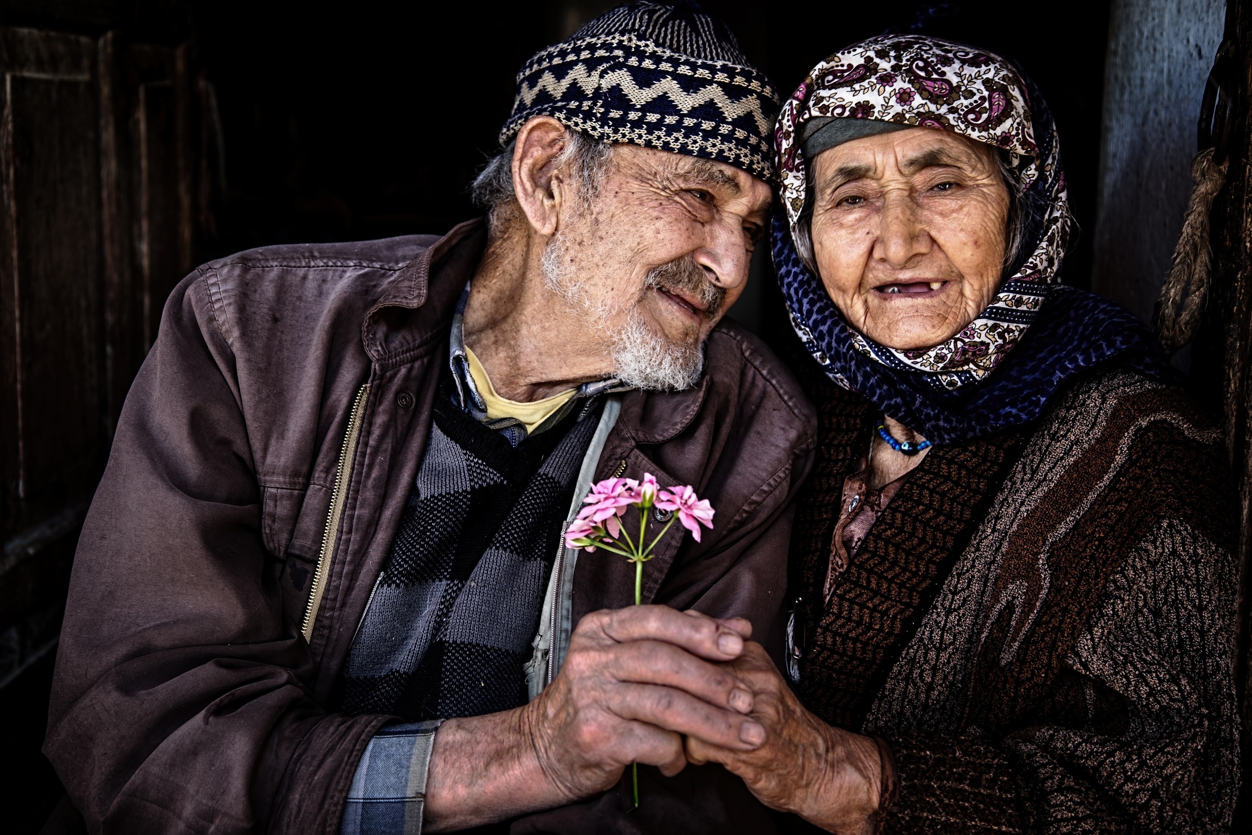 Canli Yaşli Köylü Çoban Şişko Türk