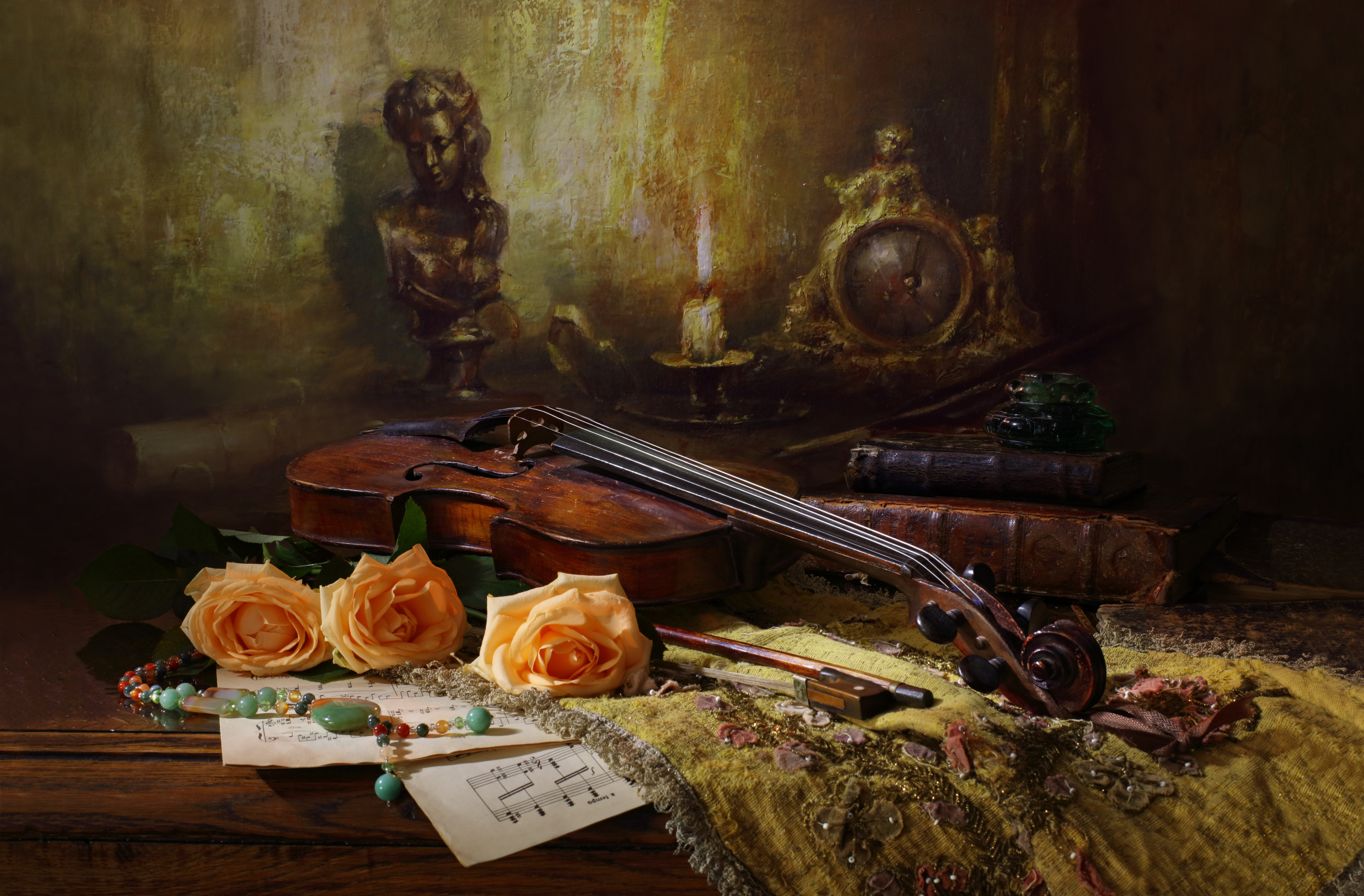 Андрей Морозов натюрморты с скрипкой