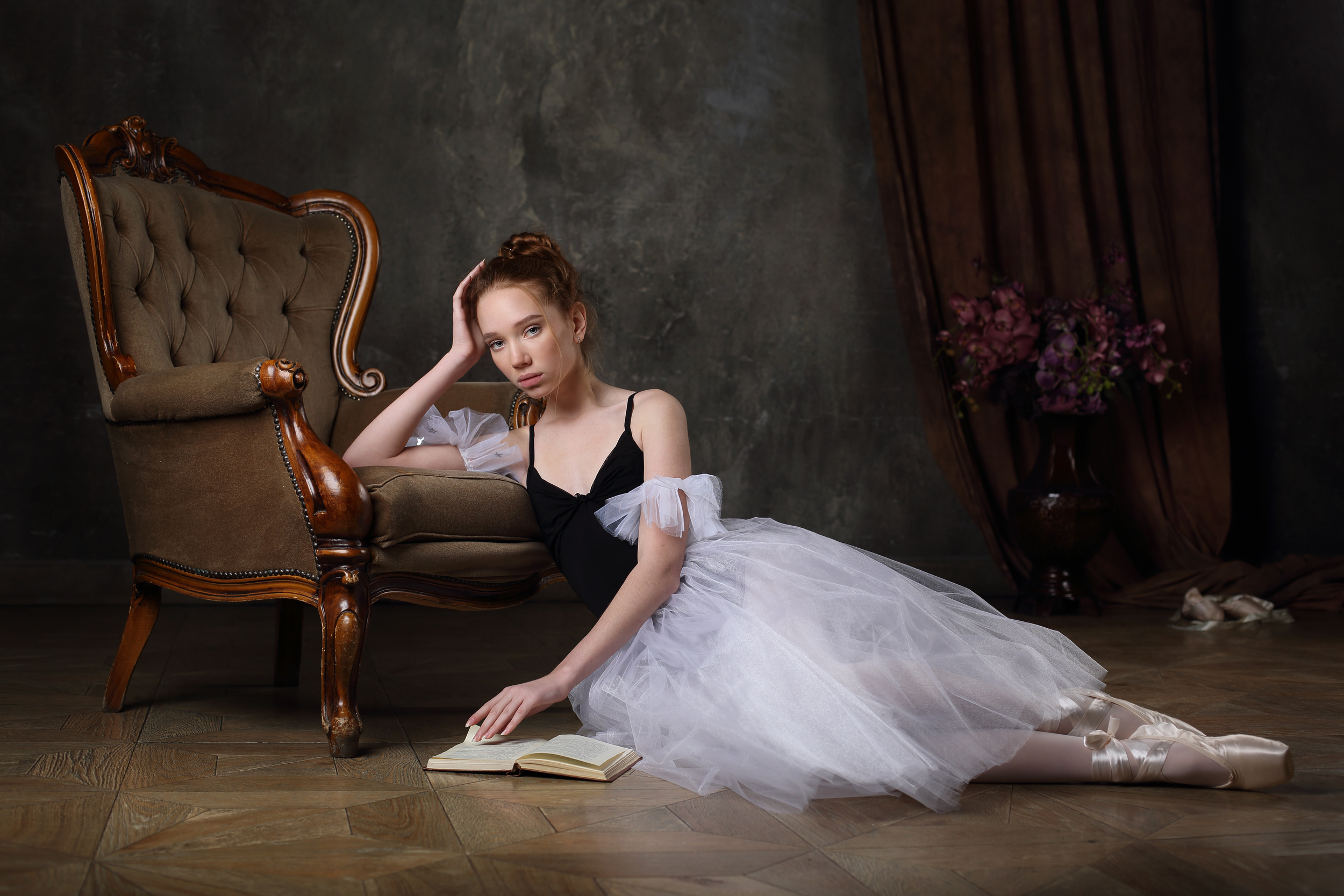 The Young Dancer Having A Rest By Victoria Ivanova